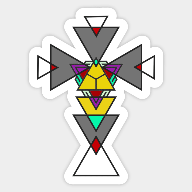 Mid Century Cross design Sticker by RodeoEmpire